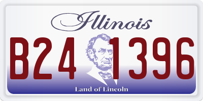 IL license plate B241396