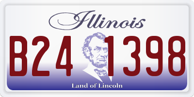 IL license plate B241398
