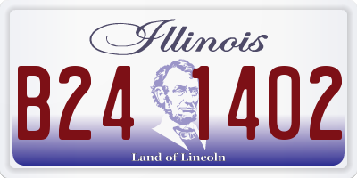 IL license plate B241402