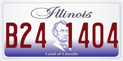 IL license plate B241404