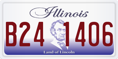 IL license plate B241406