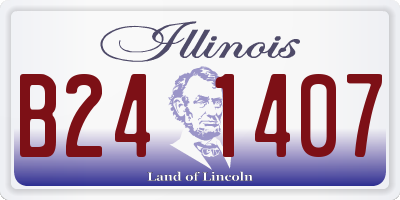 IL license plate B241407