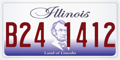 IL license plate B241412
