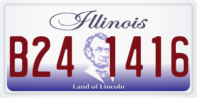 IL license plate B241416