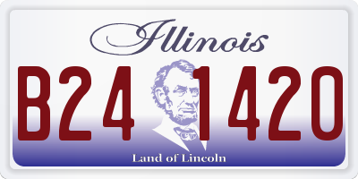 IL license plate B241420