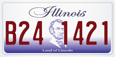 IL license plate B241421