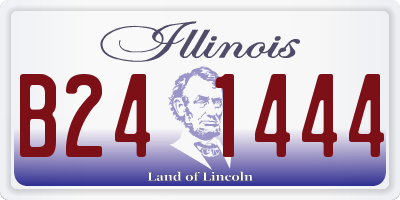 IL license plate B241444