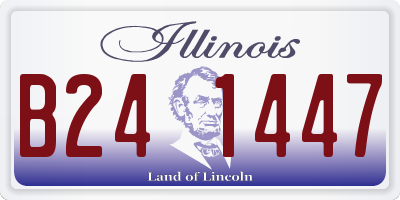 IL license plate B241447