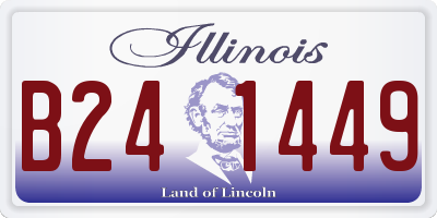 IL license plate B241449