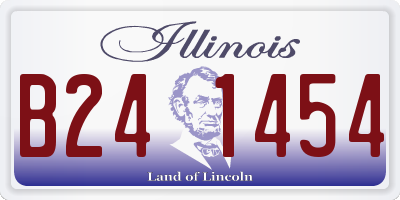 IL license plate B241454