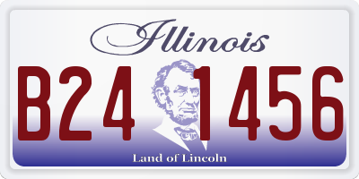 IL license plate B241456