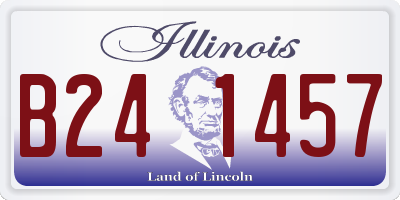 IL license plate B241457