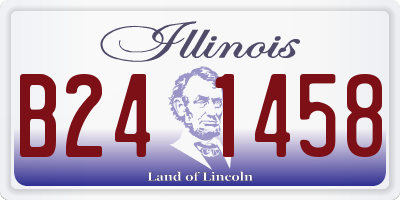 IL license plate B241458