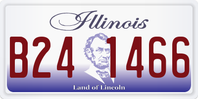 IL license plate B241466