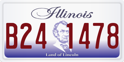 IL license plate B241478