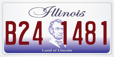 IL license plate B241481