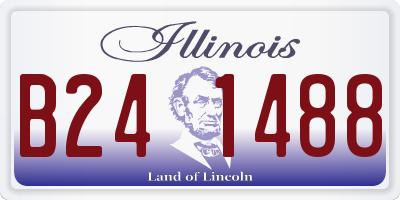IL license plate B241488