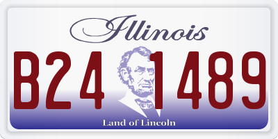 IL license plate B241489
