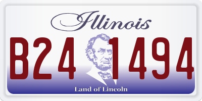 IL license plate B241494