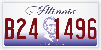 IL license plate B241496