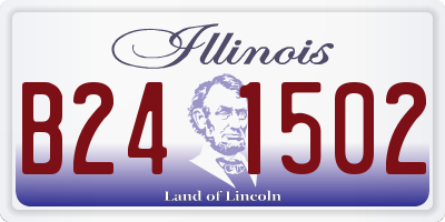 IL license plate B241502