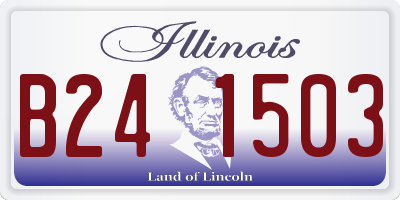 IL license plate B241503