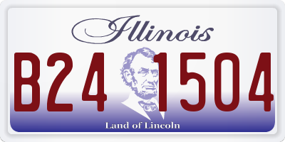 IL license plate B241504