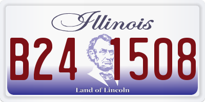 IL license plate B241508