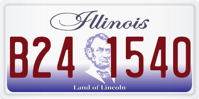 IL license plate B241540