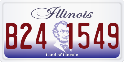 IL license plate B241549