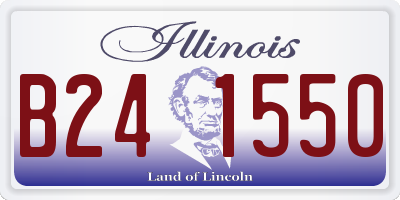 IL license plate B241550