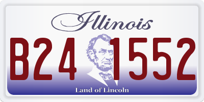 IL license plate B241552