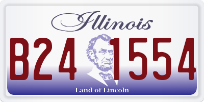 IL license plate B241554