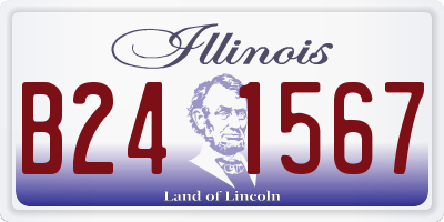 IL license plate B241567