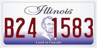 IL license plate B241583