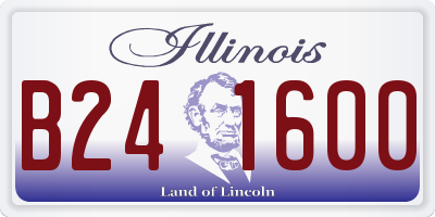 IL license plate B241600