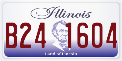 IL license plate B241604
