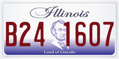 IL license plate B241607