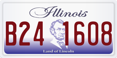 IL license plate B241608