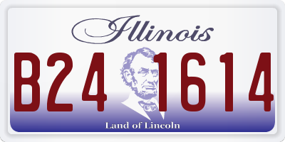 IL license plate B241614