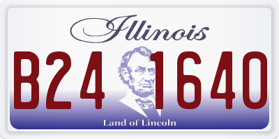 IL license plate B241640