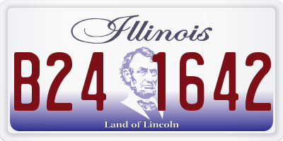 IL license plate B241642