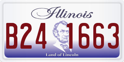 IL license plate B241663