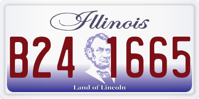IL license plate B241665