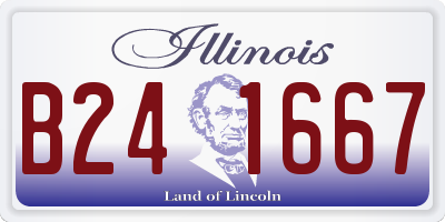 IL license plate B241667