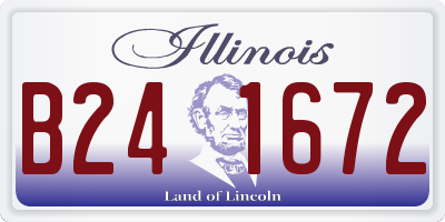 IL license plate B241672