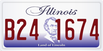 IL license plate B241674