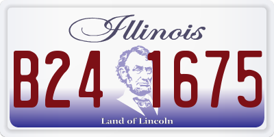 IL license plate B241675