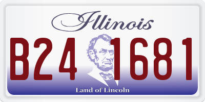 IL license plate B241681