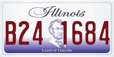 IL license plate B241684
